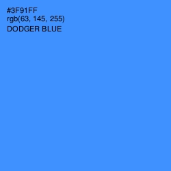 #3F91FF - Dodger Blue Color Image