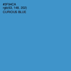 #3F94CA - Curious Blue Color Image