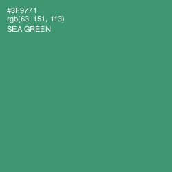 #3F9771 - Sea Green Color Image