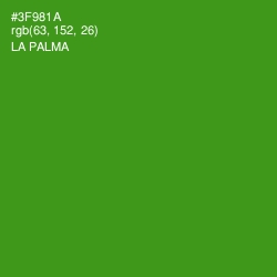 #3F981A - La Palma Color Image