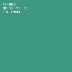 #3F9880 - Lochinvar Color Image