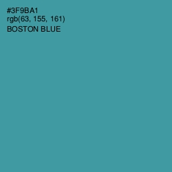 #3F9BA1 - Boston Blue Color Image