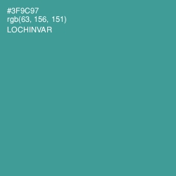 #3F9C97 - Lochinvar Color Image
