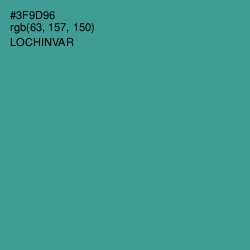 #3F9D96 - Lochinvar Color Image