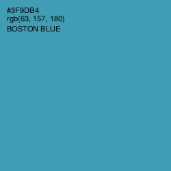 #3F9DB4 - Boston Blue Color Image