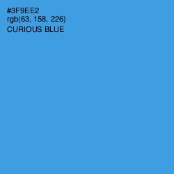 #3F9EE2 - Curious Blue Color Image