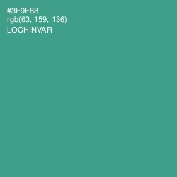 #3F9F88 - Lochinvar Color Image