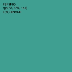 #3F9F90 - Lochinvar Color Image