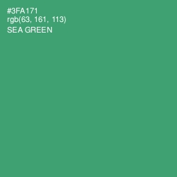 #3FA171 - Sea Green Color Image