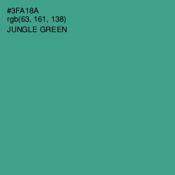 #3FA18A - Jungle Green Color Image