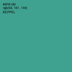 #3FA190 - Keppel Color Image