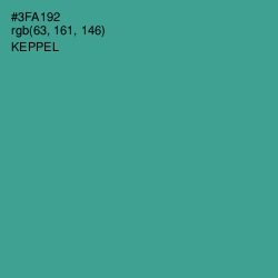 #3FA192 - Keppel Color Image