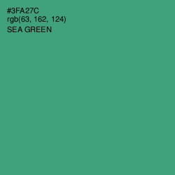 #3FA27C - Sea Green Color Image