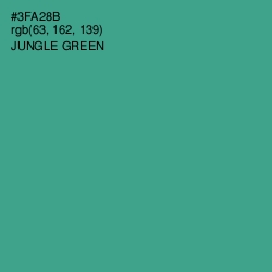#3FA28B - Jungle Green Color Image