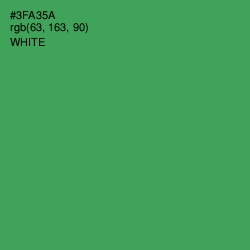 #3FA35A - Sea Green Color Image