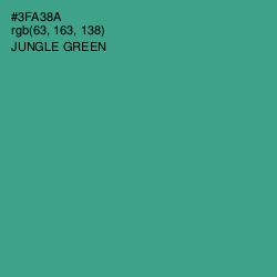 #3FA38A - Jungle Green Color Image