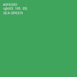 #3FA55D - Sea Green Color Image