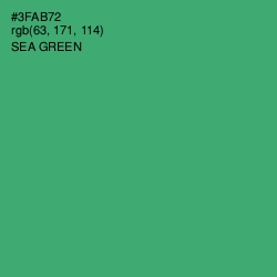 #3FAB72 - Sea Green Color Image