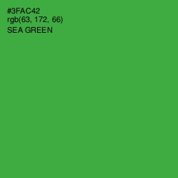 #3FAC42 - Sea Green Color Image