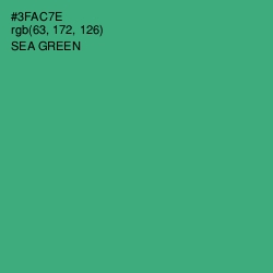 #3FAC7E - Sea Green Color Image