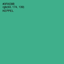 #3FAE8B - Keppel Color Image