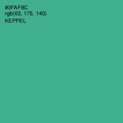 #3FAF8C - Keppel Color Image