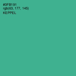 #3FB191 - Keppel Color Image