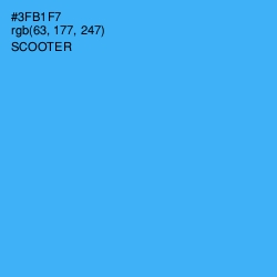 #3FB1F7 - Scooter Color Image