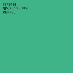 #3FB488 - Keppel Color Image