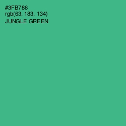 #3FB786 - Jungle Green Color Image