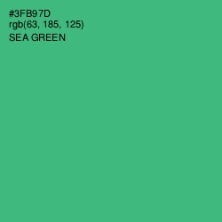 #3FB97D - Sea Green Color Image