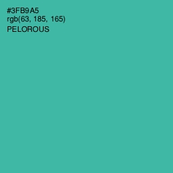 #3FB9A5 - Pelorous Color Image