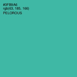 #3FB9A6 - Pelorous Color Image