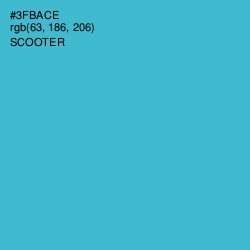 #3FBACE - Scooter Color Image