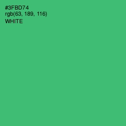 #3FBD74 - Sea Green Color Image