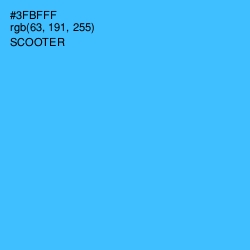 #3FBFFF - Scooter Color Image