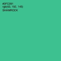 #3FC091 - Shamrock Color Image