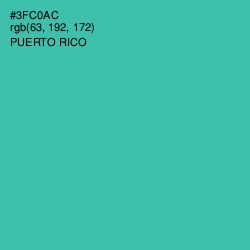 #3FC0AC - Puerto Rico Color Image