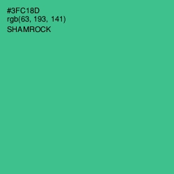 #3FC18D - Shamrock Color Image