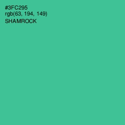 #3FC295 - Shamrock Color Image