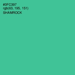 #3FC397 - Shamrock Color Image