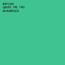 #3FC491 - Shamrock Color Image