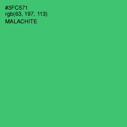 #3FC571 - Malachite Color Image