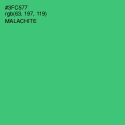 #3FC577 - Malachite Color Image