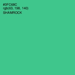 #3FC68C - Shamrock Color Image