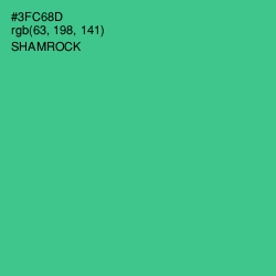 #3FC68D - Shamrock Color Image