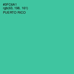 #3FC6A1 - Puerto Rico Color Image