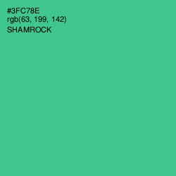 #3FC78E - Shamrock Color Image