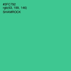 #3FC792 - Shamrock Color Image