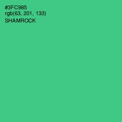 #3FC985 - Shamrock Color Image